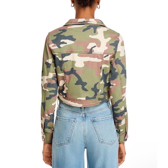 CINQ À SEPT Camo Cropped Jacket - Picture 3 of 7